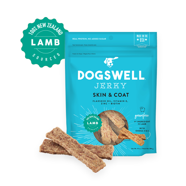 Dogswell Skin & Coat Lamb Jerky 10oz For Your Fur Kids